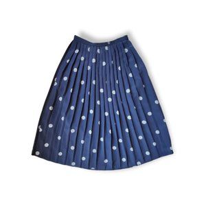 *Lowest Price* Vintage TAN JAY Skirt Pleated Black w/White Size Small